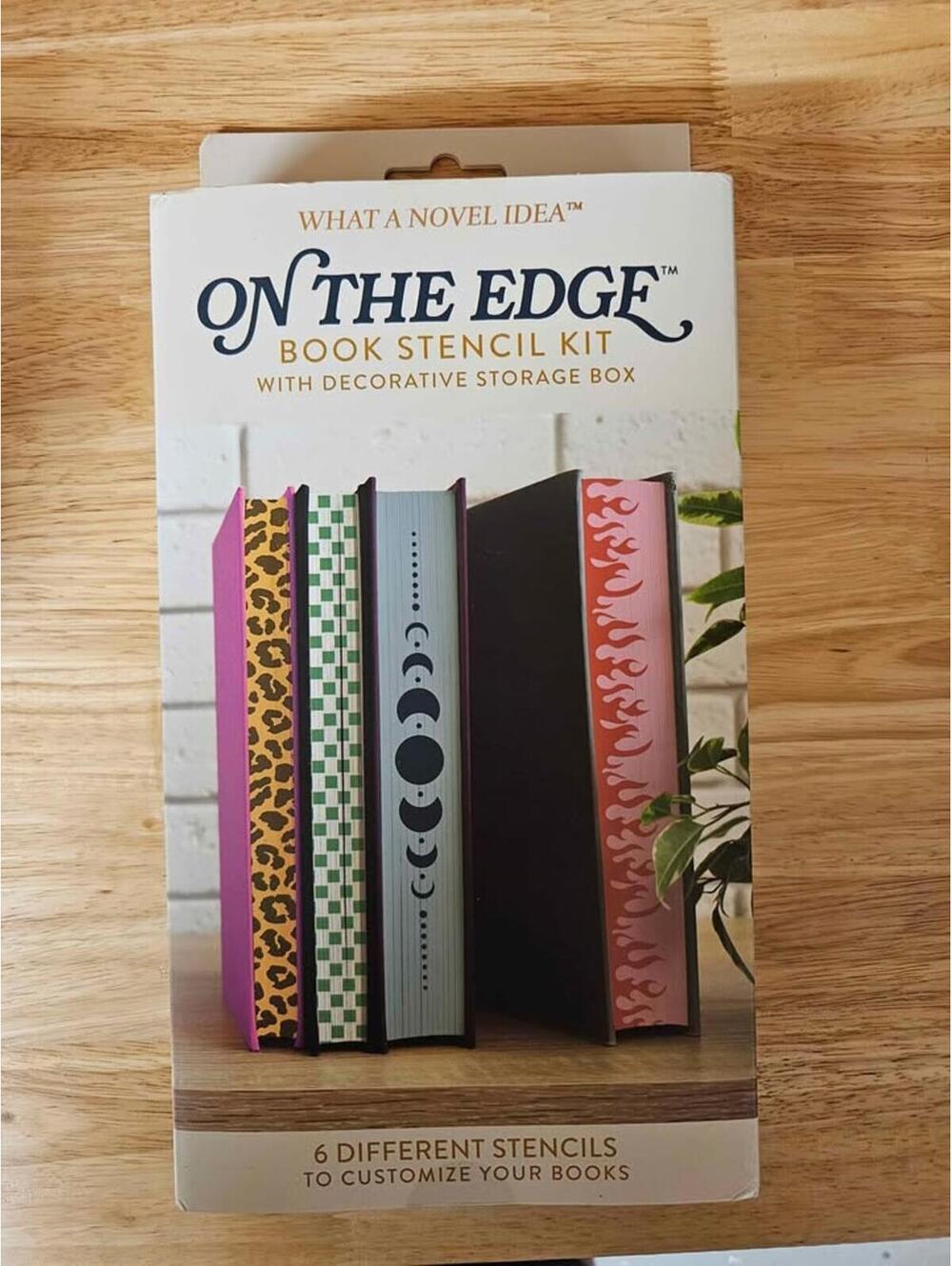 On The Edge Book Stencil Kit | Decorative Book Painting Kit | Think Ink